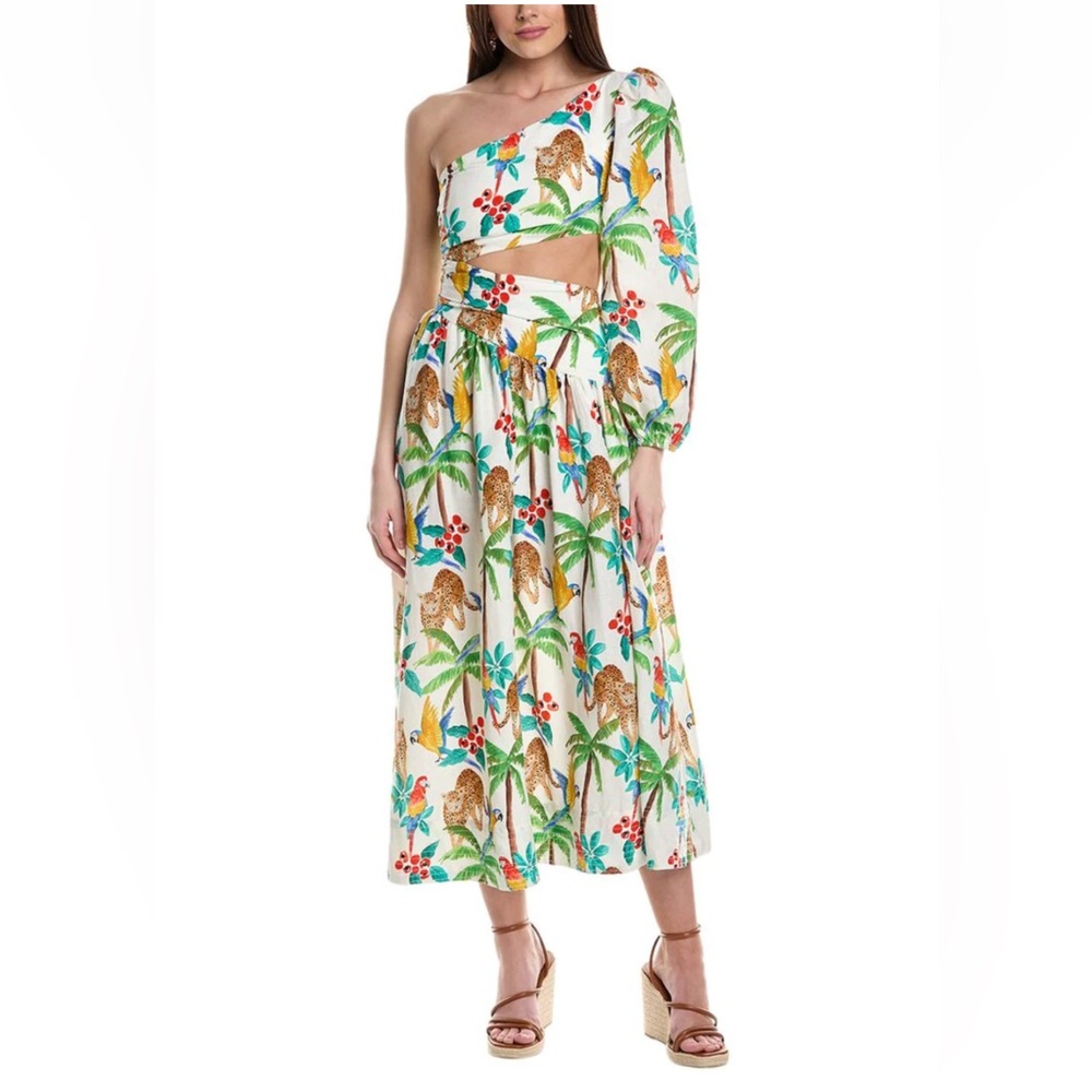 Farm rio dress - tropical paradise one shoulder dress